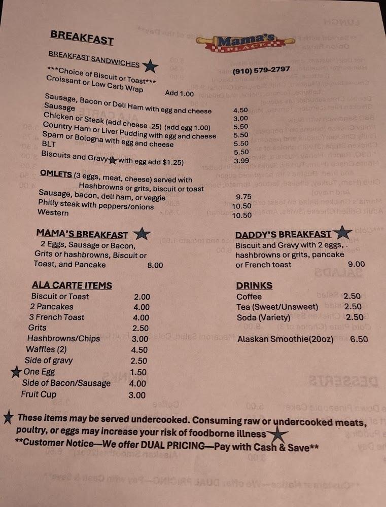 Mama's Place Menu image 3